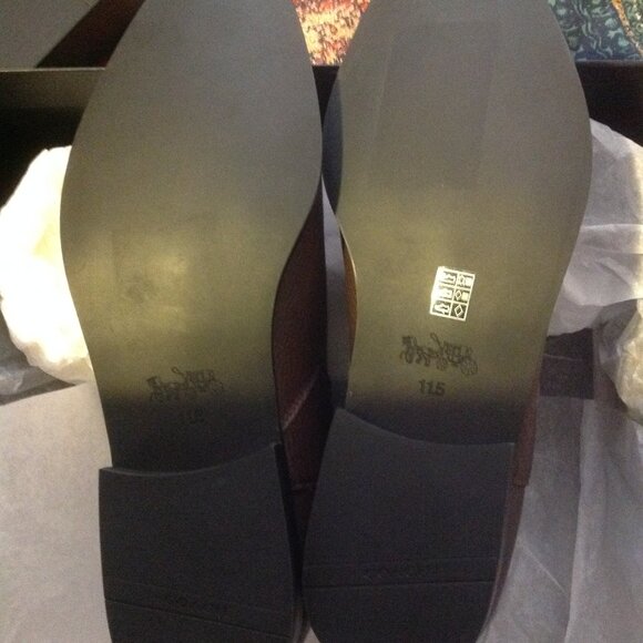 Coach Men's Brown Leather Chelsea Boots - 11.5D - New in Box - Picture 5 of 10